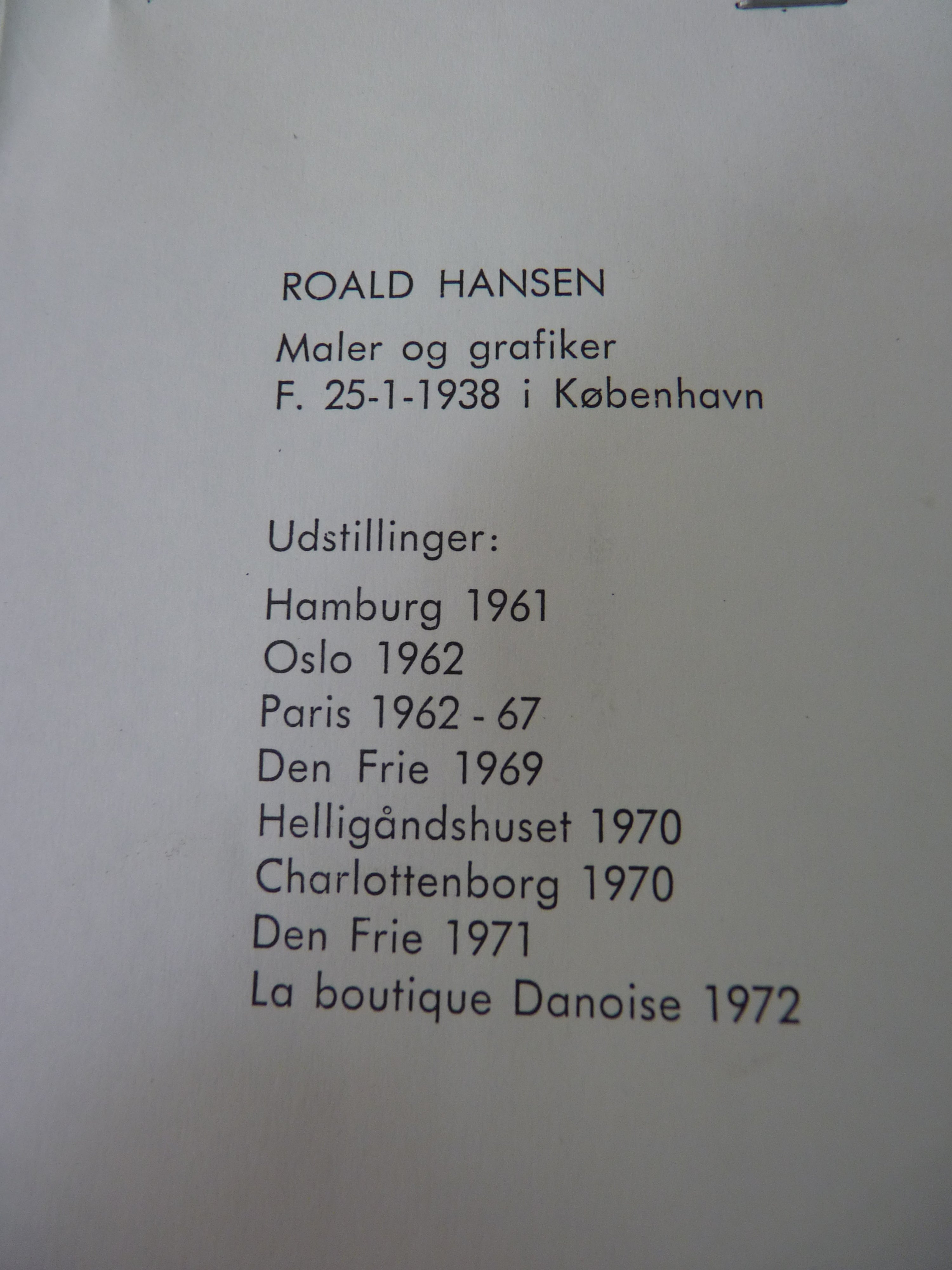 Roald Hansen maleri